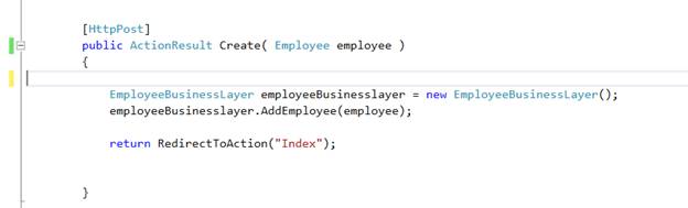 Update Model Function In MVC