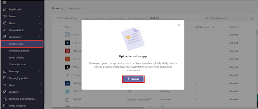 Upload Apps In Teams By Enabling Sideloading Feature