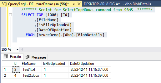 Upload File Into Azure Blob Storage And Trigger Blob Storage Using ...