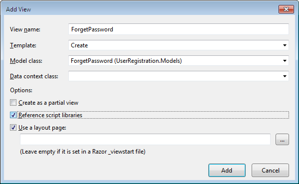 User Registration And Login Form With E-Mail Notification In MVC