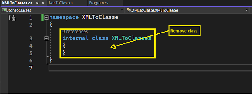 Visual Studio Feature: Convert JSON Or XML To Classes