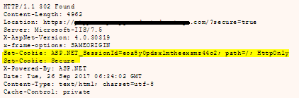 Web Security Vulnerabilities On SSL/TLS Protocols And Set-Cookie Attributes