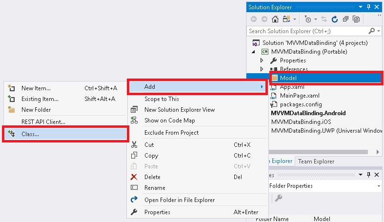 Xamarin.Forms - Create MVVM Data Binding Application